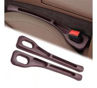 ZYXDMMJH 2 Piezas Rellenos Espacio Asiento Coche para Dacia Logan III 2021 2022 2023 2024 2025, Organizador para Espacios de Asiento Relleno Tapón Car Seat Gap Plug,Brown
