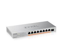 Zyxel 8-Port PoE 2.5G Multi-Gig Unmanaged Switch @ 100W con 8 x PoE++(60W), 1 x 10G SFP+ |Montaje en sobremesa o Pared [XMG-108HP]