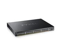 Zyxel Conmutador PoE+ de Acceso GbE L3 de 48 Puertos con 6 Puertos de Enlace Ascendente de 10 G (960 W) [XGS2220-54FP]