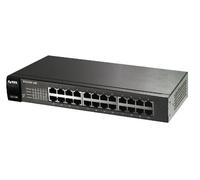 Switch 24 Puertos 10/100 Mbps No Administrado (Negro) - ZYXEL