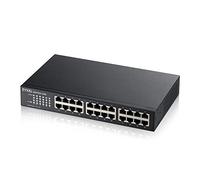 ZyXEL GS1100-24E Conmutador de red no administrado Gigabit Ethernet (10/100/1000) Negro switch - Switch de red (No administrado, Gigabit Ethernet (10/100/1000))