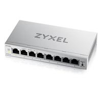 Zyxel Switch Ethernet 8 Puertos | Conmutador Gigabit Gestionable en Web | QoS, Link Aggregation, VLAN, IGMP Snooping | Sin Ventilador | De Escritorio [GS1200-8v3]