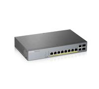 Zyxel GS1350-12HP Interruptor Smart Poe + Escritorio 130W Rejilla