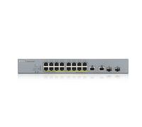 Zyxel - GS1350-18HP-EU0101F switch Gestionado L2 Gigabit Ethernet (10/100/1000) Energía sobre Ethernet (PoE) Gris