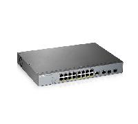 GS1350-18HP, 18 Port managed CCTV PoE switch, long range, 250W (1 year NCC Pro pack license bundled)
