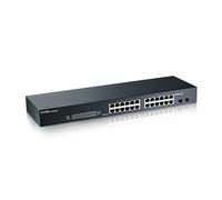 ZyXEL GS1900-24 Gigabit Ethernet Smart Managed - Conmutador de montaje en rack (24 puertos)