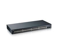Zyxel GS1900-48 - Conmutador Gigabit de 48 puertos | Smart Managed | Montaje en rack con 2 puertos SFP | VLAN, IGMP, QoS | Lifetime Warranty [GS1900-48]