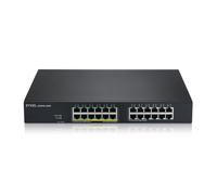 Zyxel - GS1915-24EP Gestionado L2 Gigabit Ethernet (10/100/1000) Energía sobre Ethernet (PoE) 1U Negro