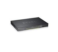 Zyxel GS1920-24HPv2 28 Port Smart Managed PoE Switch 24x Gigabit Copper PoE and 4x Gigabit dual pers. hybi
