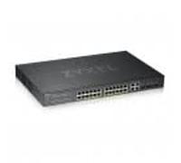 Zyxel GS1920-24HPv2 - Conmutador Inteligente (24 x 10/100/1000 (PoE+) + 4 x SFP Gigabit Combinado + 4 x 10/100/1000 - Montaje en Rack - PoE+ (375 W)