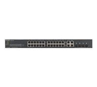 Zyxel GS1920-24v2 - Conmutador Inteligente (24 x 10/100/1000 + 4 x SFP Gigabit Combinado - Montaje en Rack
