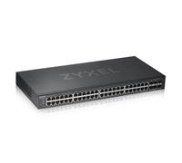 Zyxel GS1920-48 v2 (Eu0101F) - Conmutador Gestionable de 48 Puertos Gigabit + 4 Puertos Combo SFP, NebulaFlex, 30W PoE por Puerto, Rack 1U, Web Smart Switch
