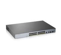 Zyxel Interruptor 26x Etiquetado GS1350-26HP Poe Rango Largo 375W Manejo