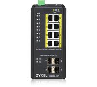 Zyxel Interruptor Industrial RGS200-12P 8X GbE+4X SFP, PoE DIN Rail/Wall Mount, IP30