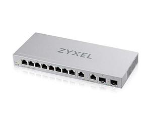 Zyxel Multi-Gig 12-Port Web Managed Switch with 2-Port 2.5G/2-Port 10G SFP+ Desktop/Wallmount, 5-Years Warranty [XGS1210-12]