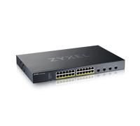 Zyxel Nebula 24-Port Gigabit Ethernet Smart Managed PoE+ Switch with 375 Watt Bu