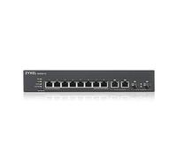 Zyxel Nebula Conmutador gestionado de capa 2 Gigabit Ethernet de 8 puertos: diseño sin ventilador con 2 puertos combinados Gigabit y modo de Nube híbrida (Hybrid Cloud) [GS2220-10]