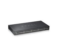 Zyxel Nebula Switch inteligente de 48 puertos Ethernet Gigabit con 4 puertos combo Gigabit y 2 puertos SFP y modo Cloud híbrido, Garantía de Por Vida [GS1920-48v2]