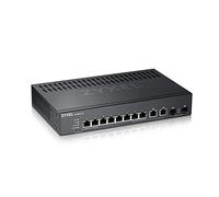 Zyxel Switch administrado Gigabit Ethernet Layer-2 de 8 Puertos | 2 Puertos Combinados Gigabit | Modo Nube híbrida [GS2220-10]