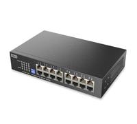 Zyxel Switch de Red 16 Puertos | Conmutador Gigabit Ethernet No Gestionado | 16 Puertos GbE | Dip Conmutable | Sin Ventilador | Kits de Montaje en Pared y Rack Incluidos | GS1100-16S