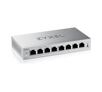 Zyxel Switch Ethernet 8 Puertos | Conmutador Gigabit Gestionable en Web | QoS, Link Aggregation, VLAN, IGMP Snooping | Sin Ventilador | De Escritorio [GS1200-8v3]