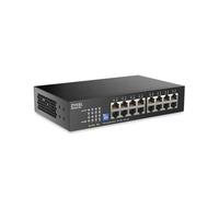Zyxel Switch de red GS1100-16S - 16 puertos GbE, no gestionado, dip conmutable, sin ventilador