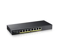 Zyxel Switch Ethernet de 8 Puertos | Smart Managed PoE+ | GS1915-8EP | 8x Puertos PoE+ con 60W de Presupuesto, Sin Ventilador, NebulaFlex, VLAN, QoS, IGMP Snooping
