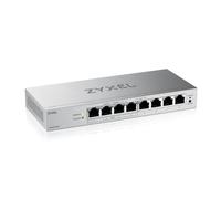 Zyxel Switch Ethernet PoE 8 Puertos | Conmutador Gigabit Gestionable en Web | 4 Puertos PoE+ Budget de 68W | QoS, Link Aggregation, VLAN, IGMP Snooping | Sin Ventilador | De Escritorio [GS1200-8HPv3]