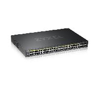 Zyxel - GS2220-50HP-EU0101F switch Gestionado L2 Gigabit Ethernet (10/100/1000) Energía sobre Ethernet (PoE) Negro