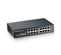 ZYXEL Switch Inteligente Gigabit Ethernet de 16 Puertos (GS1900-16) - Administrado, Montaje en Bastidor, protección Limitada de por Vida
