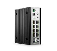 Zyxel Switch PoE 8 Puertos | Smart Managed Ethernet | GS1915D-10HPv2 | 8x PoE+ 140W de Presupuesto + 2x SFP, Sin Ventilador, NebulaFlex, VLAN, QoS, Carril DIN, Fuente de Alimentación no Incluida