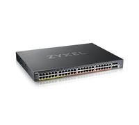 Zyxel Conmutador PoE de 52 puertos | 16 x 2,5 GbE, 32 x 1 GbE PoE++, 4 x 10G SFP+ | Conmutador de acceso Multi-Gig L3 administrado en la nube | Doble alimentación AC 960 W/DC 2400 W [XMG2230-52HP]