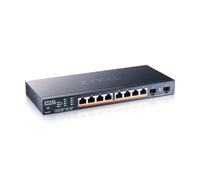 Zyxel XMG1915-10EP, 8-port 2.5GbE, 2 SFP+, 8 x PoE++ 130W Smart Switch, hybird mode, standalone or NebulaFlex Cloud