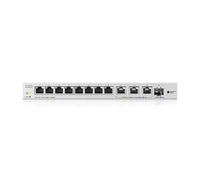 Zyxel Conmutador Multi-Gigabit 2,5G de 12 Puertos | Gestión en Web | 3X 10G | 1x 10G SFP+ | Divisor de Red Ethernet Network Splitter Switch [XGS1250-12]