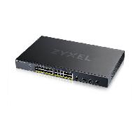 Zyxel Nebula Switch PoE+ Inteligente de 24 Puertos Ethernet Gigabit con 375 vatios y 4 Ranuras 10G SFP+, Modo Cloud híbrido [XGS1935-28HP]