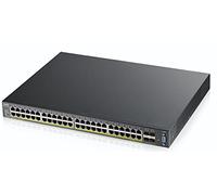 ZyXEL XGS2210-52HP Gestionado L2 Gigabit Ethernet (10/100/1000) Negro 1U Energía sobre Ethernet (PoE) - Switch de red (Gestionado, L2, Gigabit Ethernet (10/100/1000), Energía sobre Ethernet (PoE), Montaje en rack, 1U)