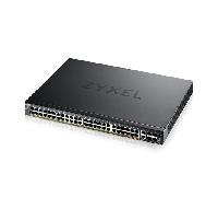 zyxel xgs2220-54fp l3 access switch 960w poe 40xpoe+10xpoe++ 48x1g rj45 2x10mg rj45 4x10g sfp+ uplink incl. 1 yr nebulaflex pro