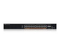 Zyxel Switch PoE 2,5Gb de 24 Puertos | PoE++ con 4 Puertos SFP+ 10 GbE | Conmutador de Acceso L3 Multigigabit Gestionado en la Nube | Doble Alimentación, CA 700 W / CC 1440 W | Pymes [XMG2230-28HP]