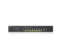 Zyxel Conmutador 8 Puertos Multi-Gig | PoE++ 375W Budget | 2X 10G Cobre | 2X 10G Fibra | NebulaFlex Smart Managed Switch [XS1930-12HP]