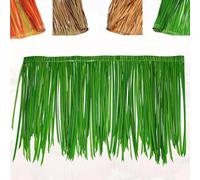ZYXQQJ Azulejo De Paja Rollo De Paja Artificial Techo De Paja Falsa Techo De Hierba Paja Palma Sintética Ignífugo PE Decoración De Fiesta(Green,0.5x6m/1.6x19.6ft)