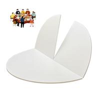 ZYXQQJ Extensor De Mesa Plegable Redondo Grande 1.2/1.3/1.4/1.5/1.6/1.7/1.8/2m Tablero Circular De Madera Pesada Sin Patas Ahorra Espacio, Solo Tablero(White,160cm/63)