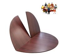 ZYXQQJ Extensor De Mesa Plegable Redondo Grande 1.2/1.3/1.4/1.5/1.6/1.7/1.8/2m Tablero Circular De Madera Pesada Sin Patas Ahorra Espacio, Solo Tablero(Red Sandalwood,190cm/75)