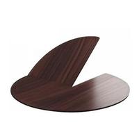 ZYXQQJ Extensor De Mesa Plegable Tablero Redondo Madera Redondo Sin Patas Reemplazo Temporal para Mesa De Comedor 120-240 Cm De Diámetro(Black Walnut,150cm/59)