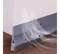 ZYXQQJ Junta De Puerta Con Cepillo 100cm Burlete Bajo Puerta Autoadhesivo, Blanco/negro, Cinta De Sellado Para Puertas, Tira De Sellado Inferior(Gray,5Pcs)