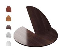 ZYXQQJ Mesa Redonda De Madera 120-240 Cm Extensor De Mesa Plegable para Banquetes Fiestas Catering Sin Patas Ahorra Espacio Fácil De Guardar(Walnut,160cm/63in)