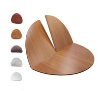 ZYXQQJ Mesa Redonda De Madera 120-240 Cm Extensor De Mesa Plegable para Banquetes Fiestas Catering Sin Patas Ahorra Espacio Fácil De Guardar(Yellow Teak,200cm/79in)