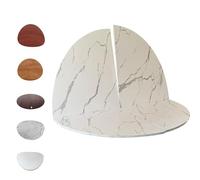 ZYXQQJ Mesa Redonda De Madera 120-240 Cm Extensor De Mesa Plegable para Banquetes Fiestas Catering Sin Patas Ahorra Espacio Fácil De Guardar(White Marble,120cm/47in)