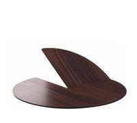 ZYXQQJ Mesa Redonda De Madera De 120-240 Cm Extensor De Mesa Plegable Tablero Redondo Temporal Ahorra Espacio para Comedor Hogar Jardín Boda(Black Walnut,180cm/71)