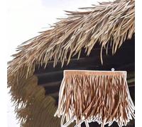 ZYXQQJ Paneles De Paja Teja De Paja De Simulación Rollo De Paja Artificial Techo De Paja Decorativa Para Exteriores Tiki Bar Cabañas(Chocolate,5 pcs)