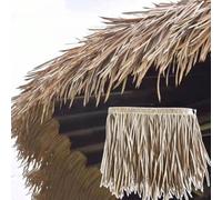 ZYXQQJ Paneles De Paja Teja De Paja De Simulación Rollo De Paja Artificial Techo De Paja Decorativa Para Exteriores Tiki Bar Cabañas(Grey,2 pcs)